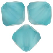 Preciosa bicones - Bead rondelle 6 mm - Blue zircon Matt x12