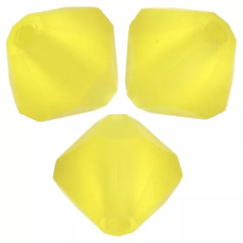Preciosa bicones - Bead rondelle 6 mm - Citrine Matt x12