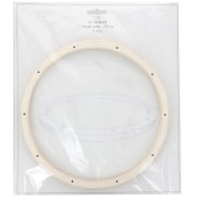22 cm wooden circle with holes for mobile - Natural x1