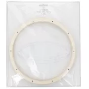 22 cm wooden circle with holes for mobile - Natural x1