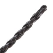 Braided faux leather cord 2.5mm Braun x 1m
