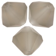 Preciosa bicone beads - Bead rondelle 6 mm - Black Diamond Matt x12