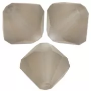 Preciosa bicone beads - Bead rondelle 6 mm - Black Diamond Matt x12