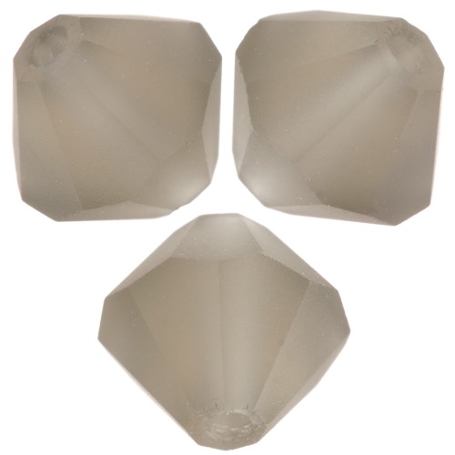 Preciosa bicone beads - Bead rondelle 6 mm - Black Diamond Matt x12