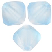 Preciosa bicone beads - Bead rondelle 6 mm - Aquamarine Matt x12|raw }}