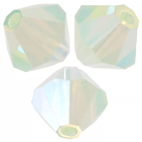 Preciosa bicones - Bead rondelle 6 mm - Chrysolite Opal AB 2X x12