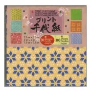 Assortment of origami paper sheets 7.5x7.5 cm geometric x300