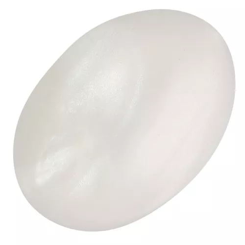 18x13 mm oval cabochon in opaque resin - Pearlescent white x1
