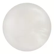 14 mm round cabochon in opaque resin - Pearlescent white x1