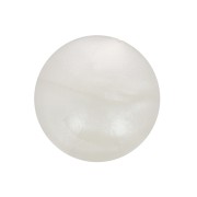10mm Round resin cabochon - Pearly white x1|raw }}
