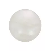 Cabochon rond en résine 10 mm - Blanc nacré x1