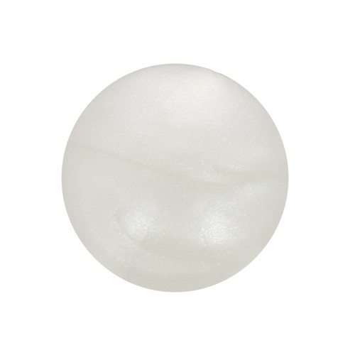 10 mm round cabochon in opaque resin - Pearlescent white x1