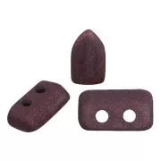 Glass beads Piros® by Puca® 2x5 mm - Trendy Plum Mat x10g