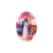 Resin Cabochon Maria and Jesus 18x13 mm|raw }}