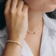 Heart 7 mm rose Fine Gold Plated x1