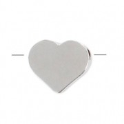 Heart 7 mm rhodium tone|raw }}
