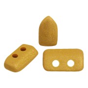Glass beads Piros® by Puca® 2x5 mm - Trendy Mustard Mat x10g