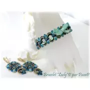 Glass beads Volos® by Puca® 4x8 mm - Trendy Persian blue Mat x10g