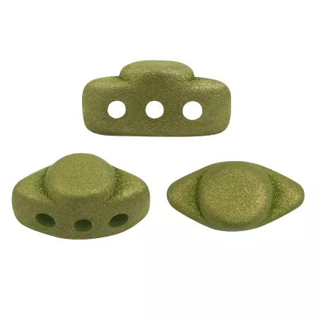 Glass beads Volos® by Puca® 4x8 mm - Trendy Light Olive Mat x10g