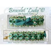 Glass beads Volos® by Puca® 4x8 mm - Trendy Light Olive Mat x10g