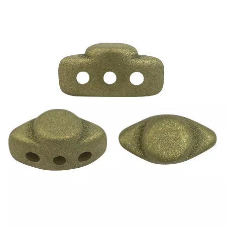 Glass beads Volos® by Puca® 4x8 mm - Trendy Olive Mat x10g