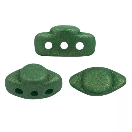 Glass beads Volos® by Puca® 4x8 mm - Trendy Fern Green Mat x10g