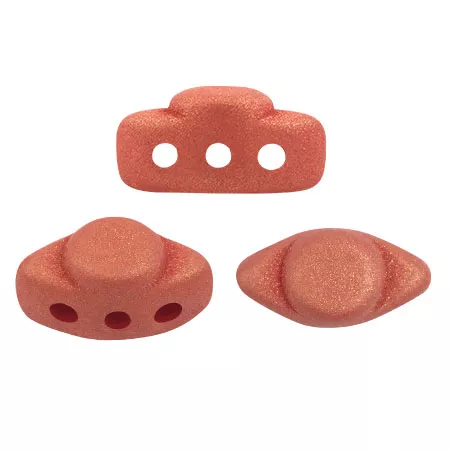 Glass beads Volos® by Puca® 4x8 mm - Trendy Sienna Mat x10g