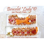 Glass beads Volos® by Puca® 4x8 mm - Trendy Sienna Mat x10g