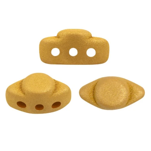 Glass beads Volos® by Puca® 4x8 mm - Trendy Mustard Mat x10g