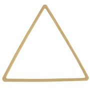 Triangle mounting and weaving rings 25x29 mm - Rough brass x25|raw }}
