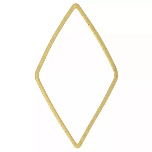 Mounting and weaving rings diamond 23x13 mm - Gold x25