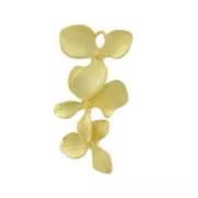 Pendant flower cluster 32 mm fine Gold plated satin