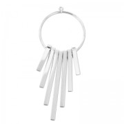 Pendant charms 80 mm fine silver plating|raw }}