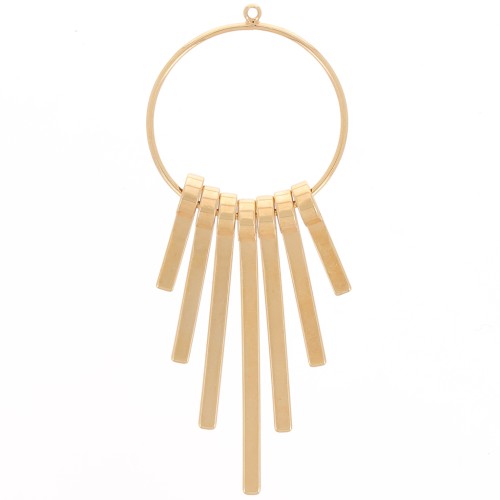Fringe pendant 80 mm fine Gold plated