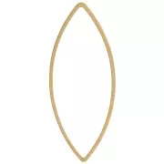 Mounting and weaving rings 41x17 mm - Rough brass x25