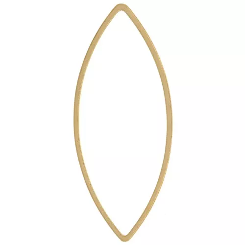 Mounting and weaving rings 41x17 mm - Rough brass x25
