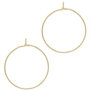 Créoles 25 mm - Stainless steel 316L Gold x20|raw }}