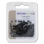Assortment of 120 eyelets  5mm black