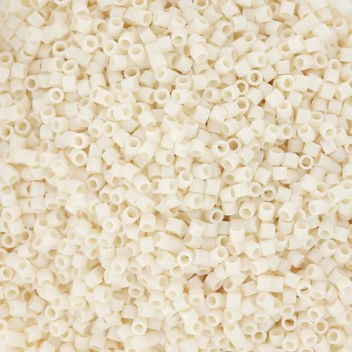 Miyuki Delica 15/0 DBS0883 - Opaque Dark Cream AB Mat x5g