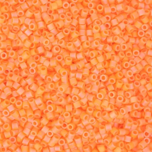 Miyuki Delica 15/0 DBS1593 - Opaque Mandarin AB Mat x5g