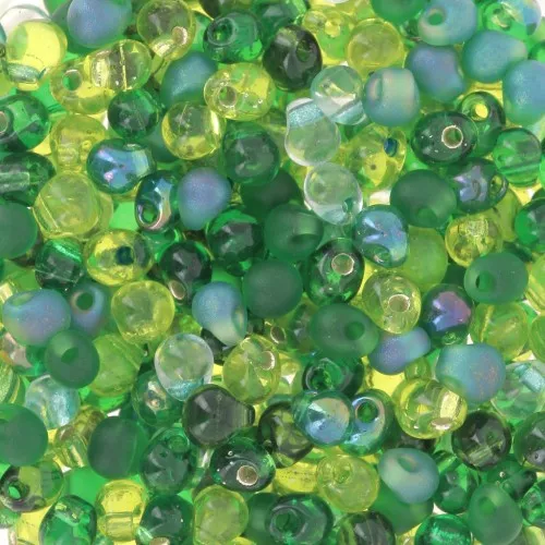 3.4mm Mini-Drops Miyuki Mix - DP-MIX-10 - Ever Green x8g