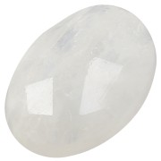 Oval cabochon faceted 14x10mm Moonstone|raw }}