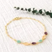 Oval cabochon 14x10mm Quartz Rose