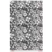 Flower - Feuille de transfert VeroS 13.5x9 cm - Papier soluble pour pâte polymère - N°308 x1 Feuille de transfert VeroS 13.5x9 cm - Papier soluble pour pâte polymère - N°308 x1