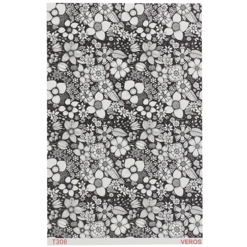 13.5x9cm VeroS transfer sheet - Soluble paper for polymer clay - N°308 x1