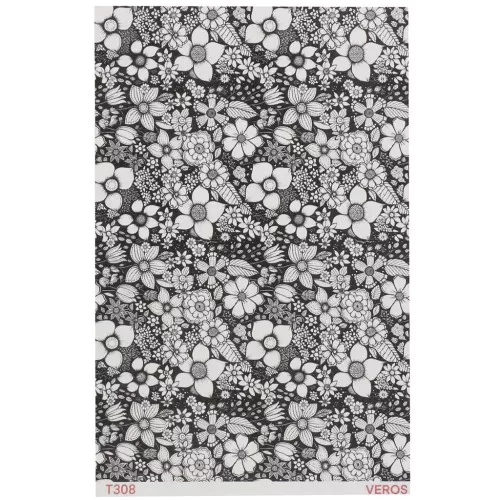13.5x9cm VeroS transfer sheet - Soluble paper for polymer clay - N°308 x1