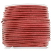 Leather cord 1.5 mm - Vintage Red x20m|raw }}