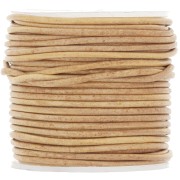 Leather cord 1.5 mm - Vintage Natural x20m|raw }}