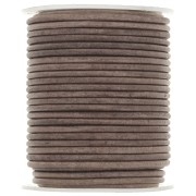 Leather cord 2 mm - Vintage Dark brown x20m|raw }}