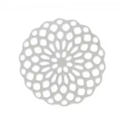 Light filigree Rosette 20mm 925 Silver